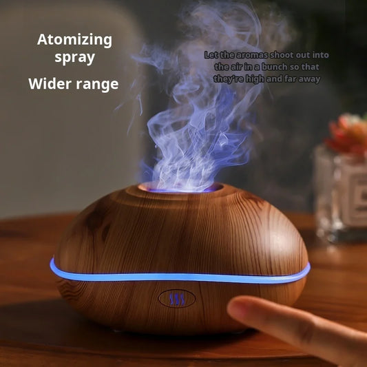 Ultrasonic Aroma Diffuser – 7-Color Flame LED