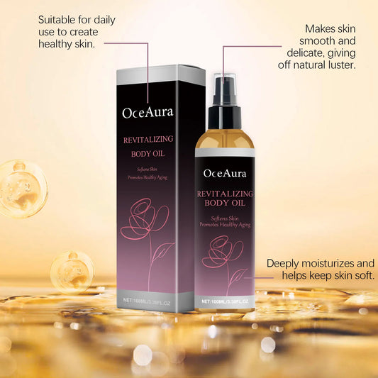 OceAura Huile Corps Hydratante – Vitamine E & Jojoba
