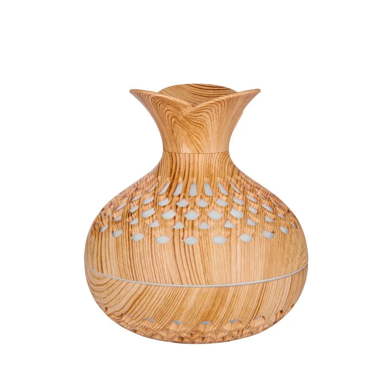 Mini USB Aroma Humidifier – 300ml Vase Design