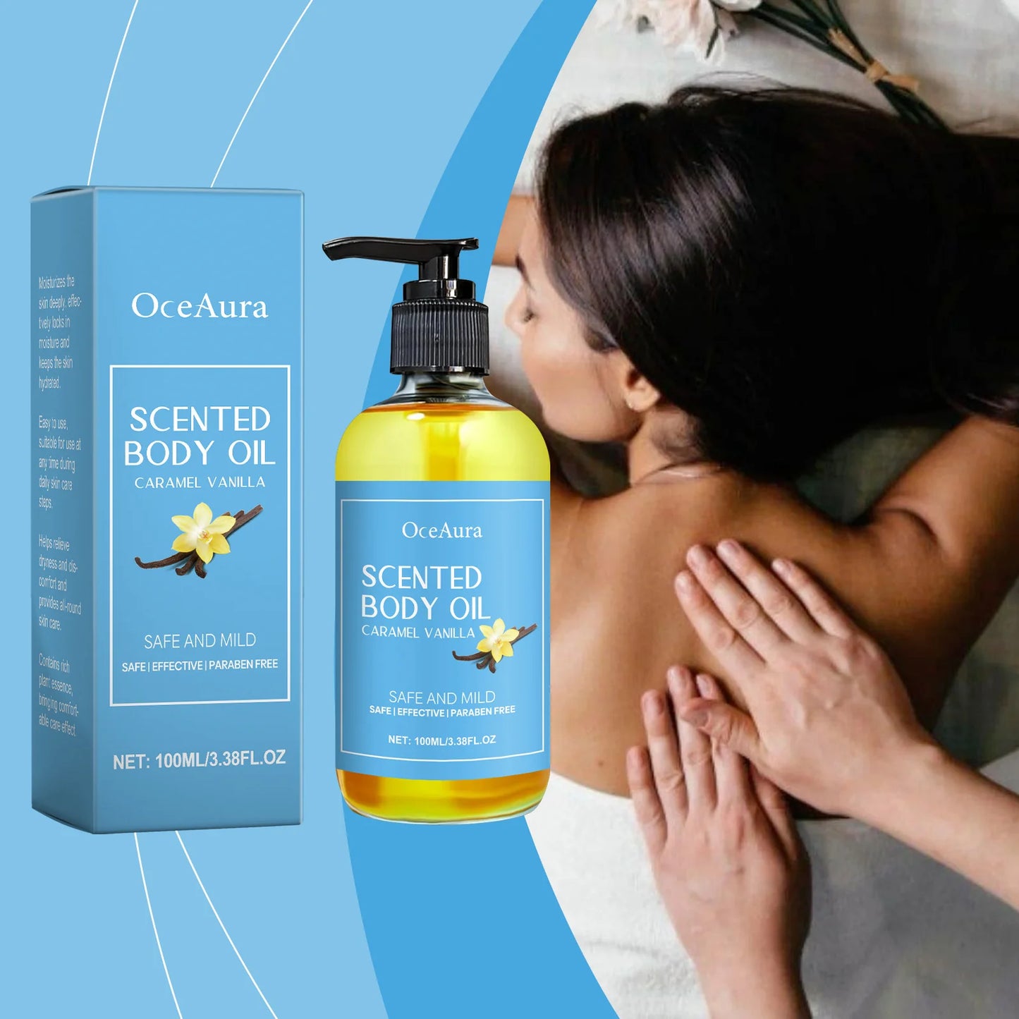 Vanilla & Caramel Body Massage Oil – 100ml