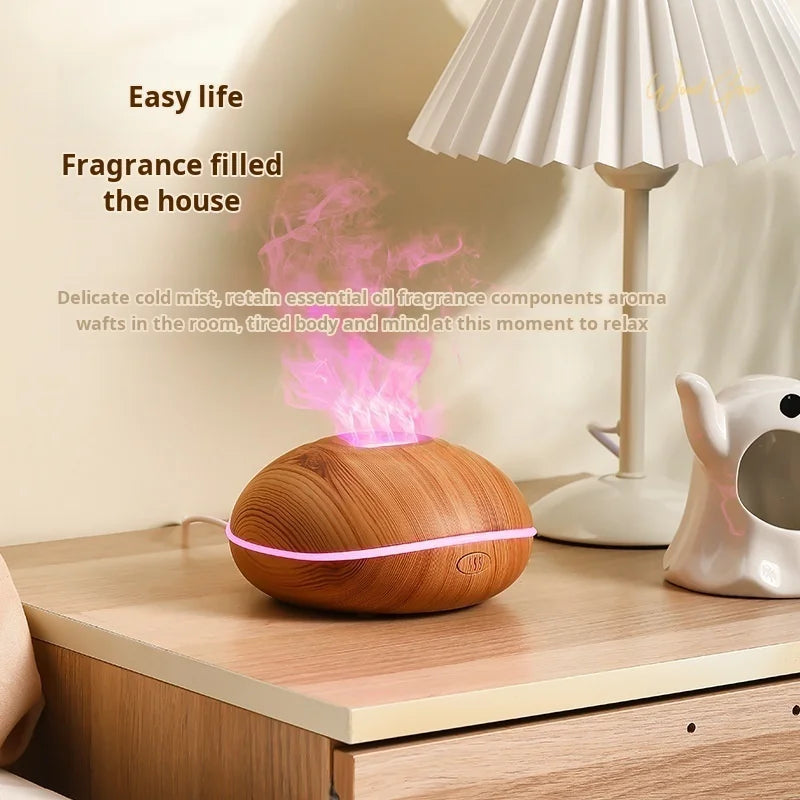 Ultrasonic Aroma Diffuser – 7-Color Flame LED