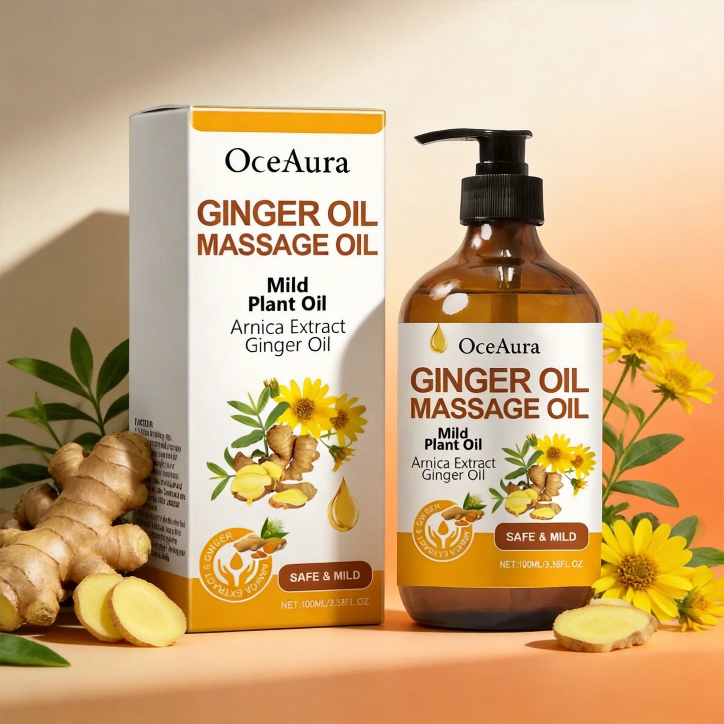 Ginger Warming Body Massage Oil – 100ml