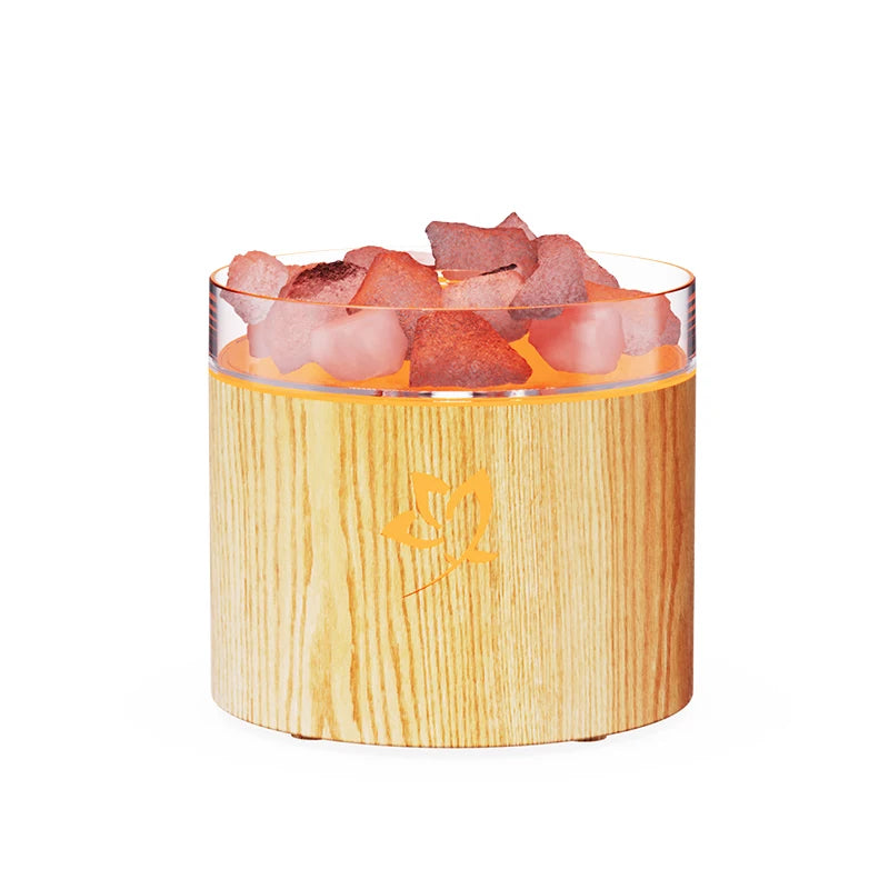 Crystal Salt Stone Aroma Diffuser – Colorful Mood Lamp