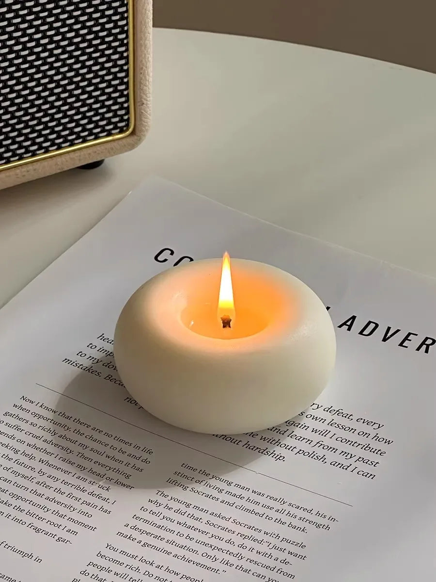 Bougie Artisanale Donut – Décoration & Cadeau