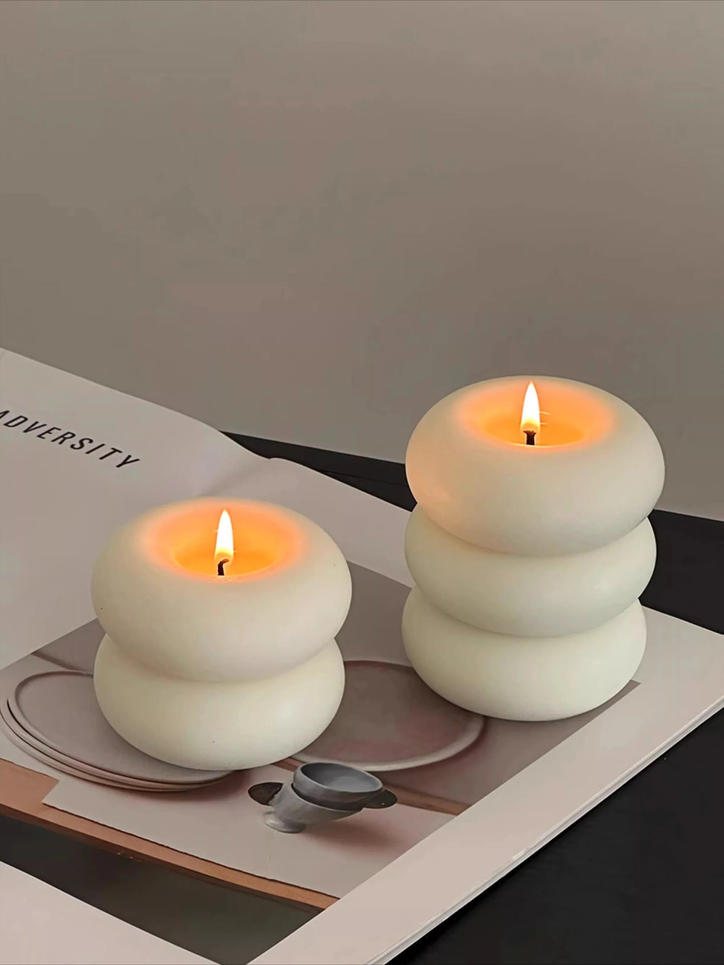 Bougie Artisanale Donut – Décoration & Cadeau