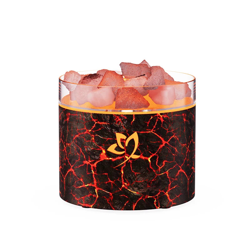Crystal Salt Stone Aroma Diffuser – Colorful Mood Lamp