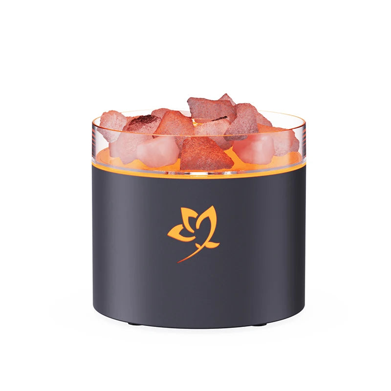 Crystal Salt Stone Aroma Diffuser – Colorful Mood Lamp