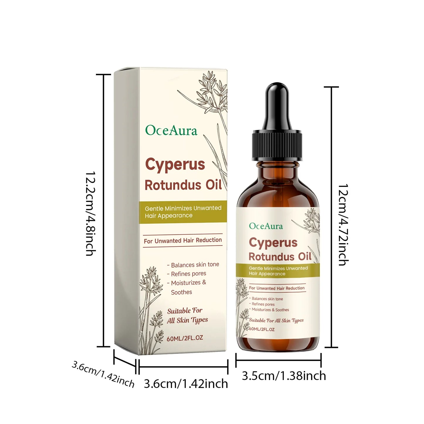 OceAura Huile Essentielle Après Épilation – Apaisante & Nourrissante
