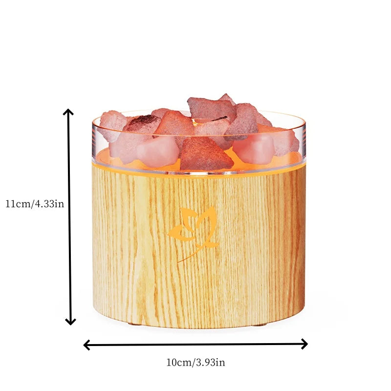 Crystal Salt Stone Aroma Diffuser – Colorful Mood Lamp