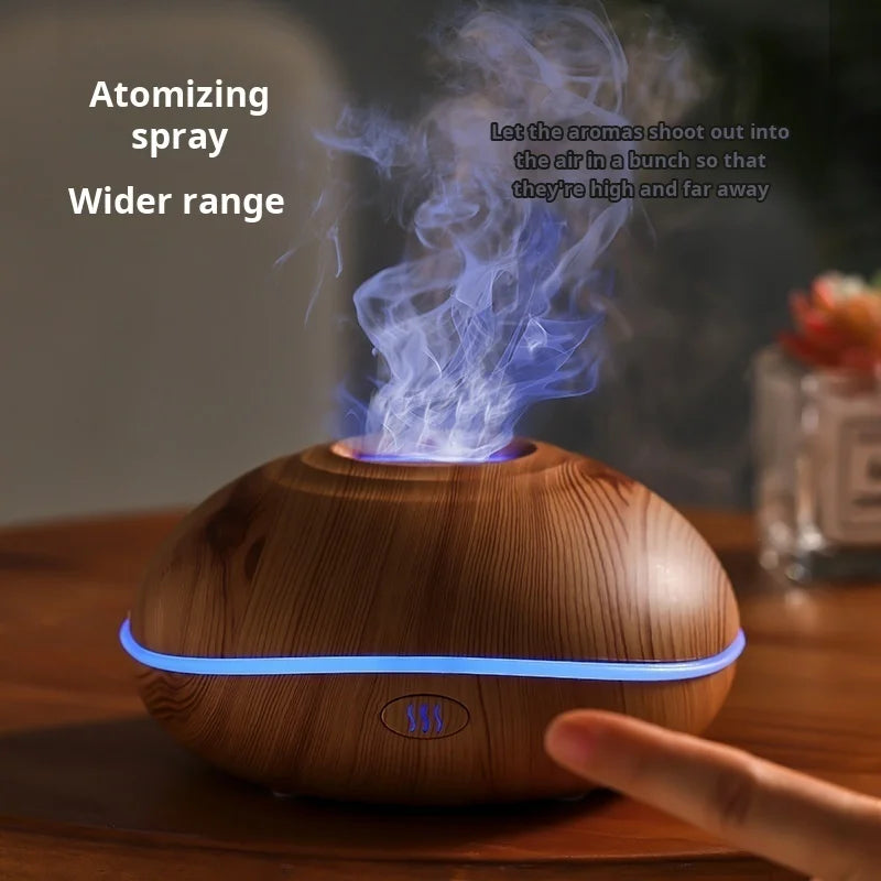 Ultrasonic Aroma Diffuser – 7-Color Flame LED