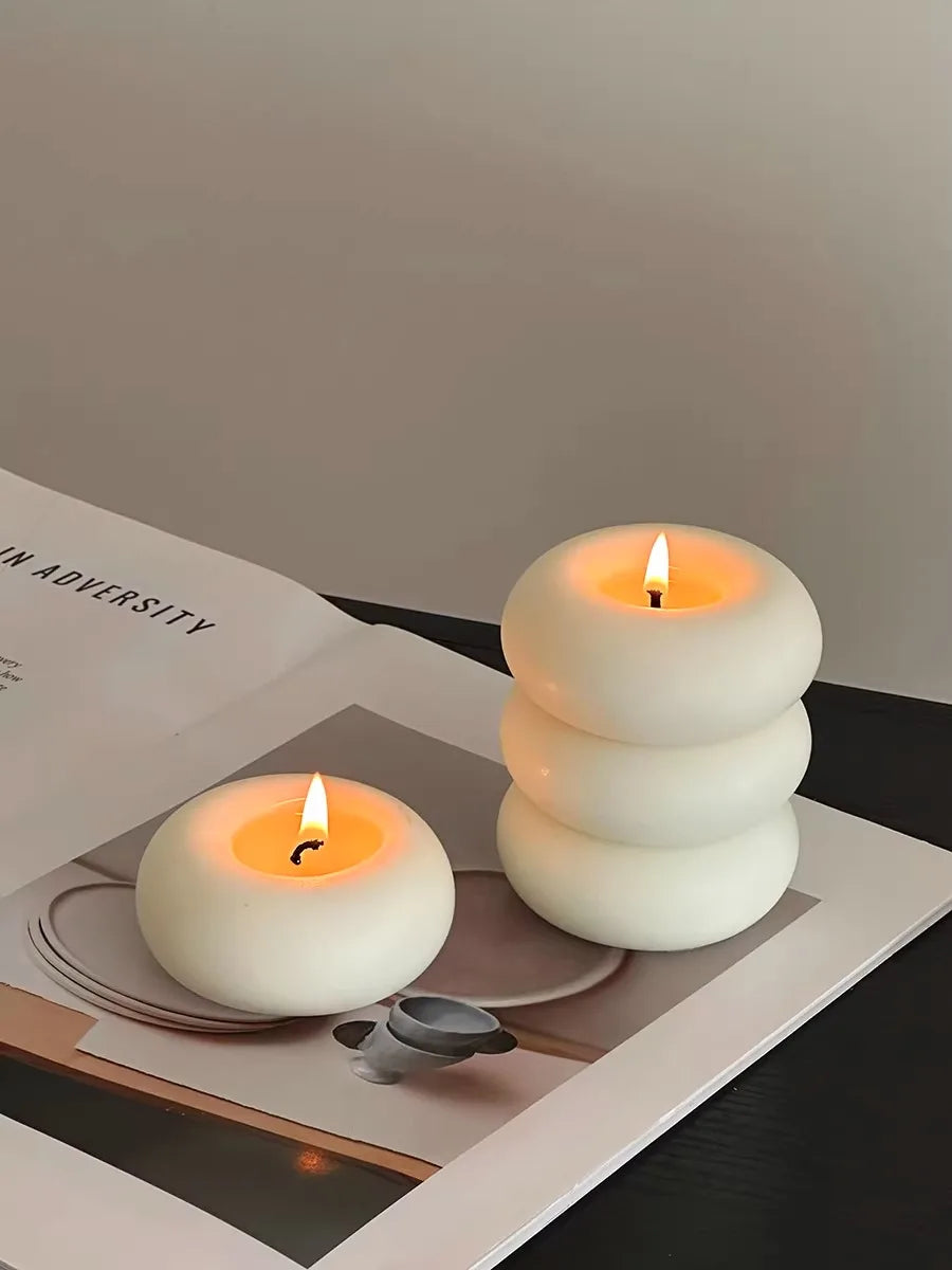 Bougie Artisanale Donut – Décoration & Cadeau