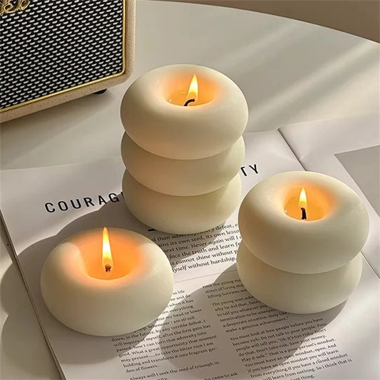 Bougie Artisanale Donut – Décoration & Cadeau