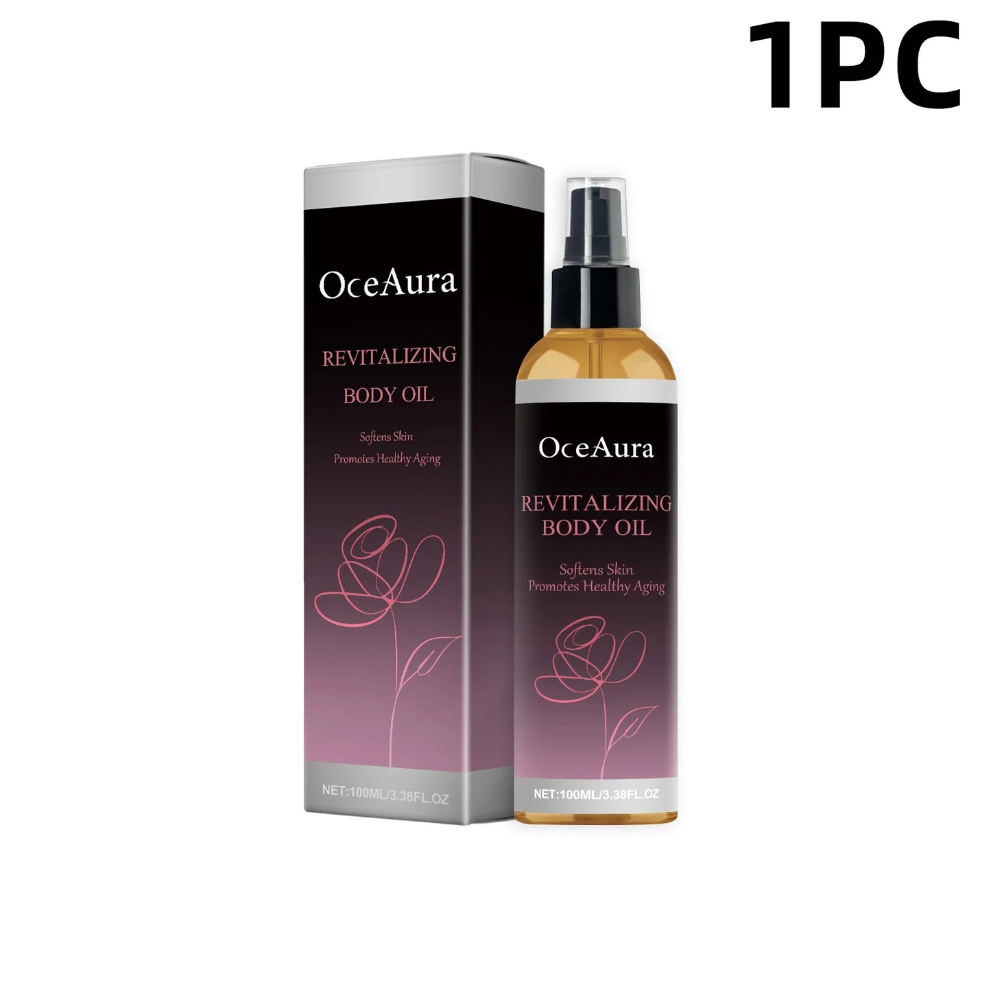 OceAura Huile Corps Hydratante – Vitamine E & Jojoba
