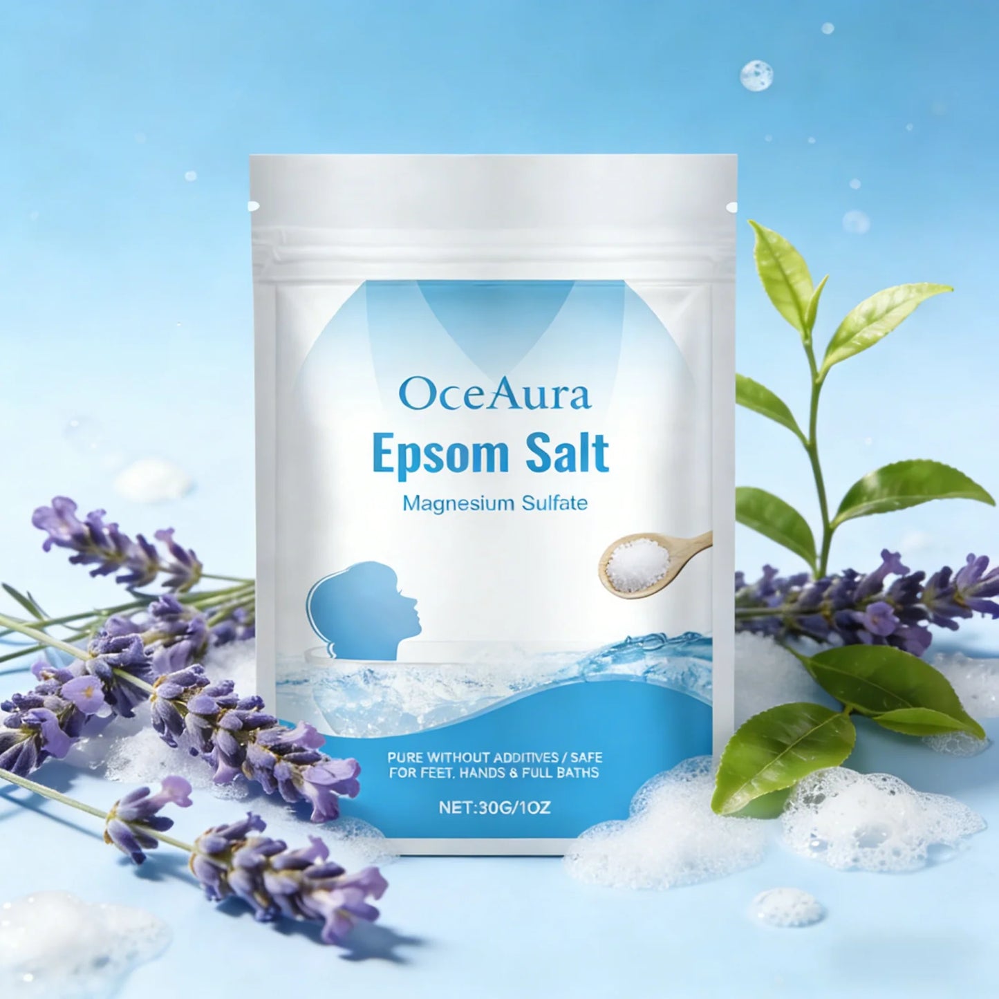 OceAura Sel de Bain Epsom – Relaxation & Soin de la Peau
