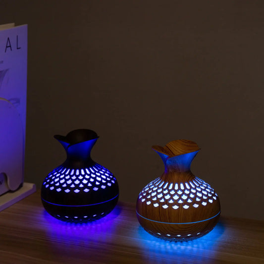 Mini USB Aroma Humidifier – 300ml Vase Design