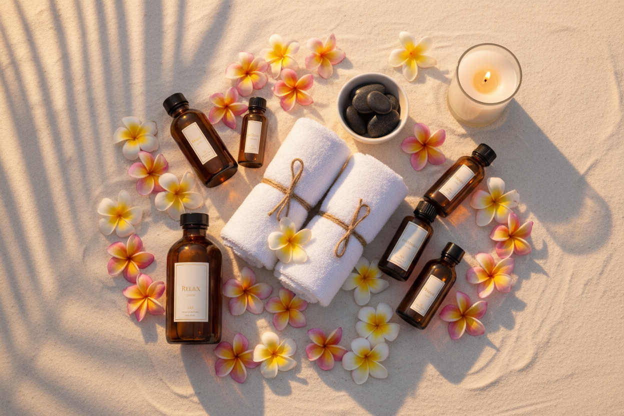 Huiles de massage spa